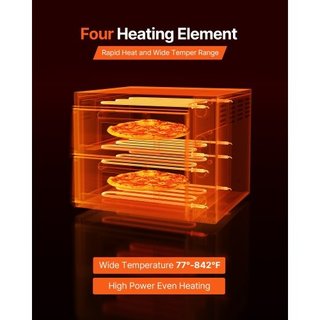 Forno Pizza Elettrico, 18" Doppio Piano Commercial