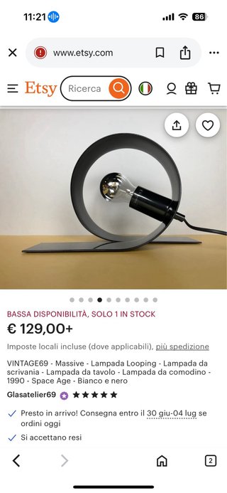 Lampada da tavolo design moderno