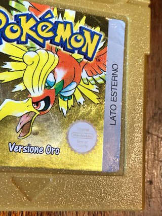 Pokémon Versione Oro gameboy color GBC originale