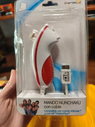 Mando wii nunchaku con cable