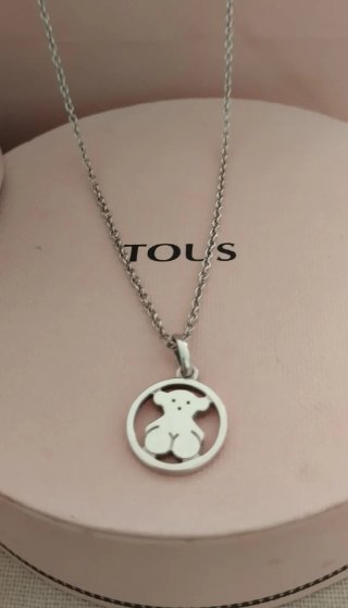 Collar Tous Plata . Original Con Caja y Bolsa