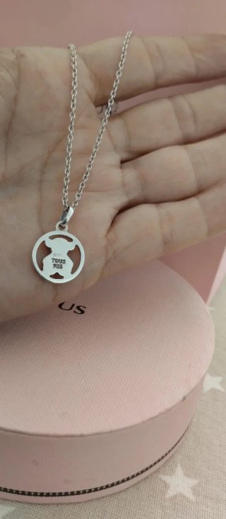 Collar Tous Plata . Original Con Caja y Bolsa