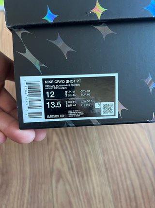 Nike Cryoshot Mercurial Vapor R9 Patta Talla 46