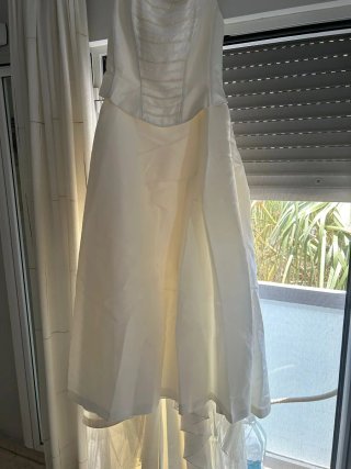 Vestido novia regalo can can velo talla 42-44