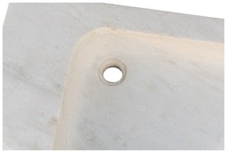 Lavabo in marmo bianco L89xP52xH13 cm · per il bag