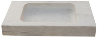 Lavabo in marmo bianco L89xP52xH13 cm · per il bag