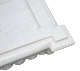 LAVABO IN MARMO SMERLATO BIANCO L80XPR56XH18 CM
