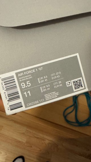 Nike Air Force 1 '07 Blancas Talla 43