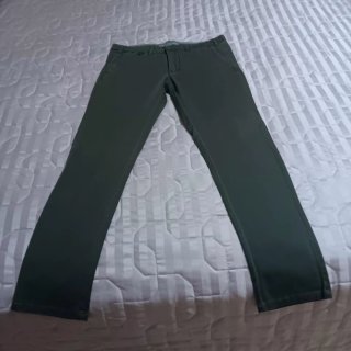 Pantaloni in cotone verdi