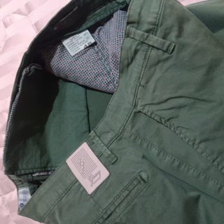Pantaloni in cotone verdi