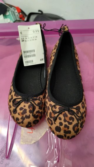 Bailarinas H&M niña estampado leopardo taya 29