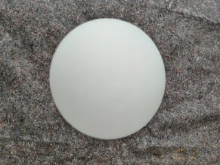 Plafón de techo de cristal blanco + 3 bombillas