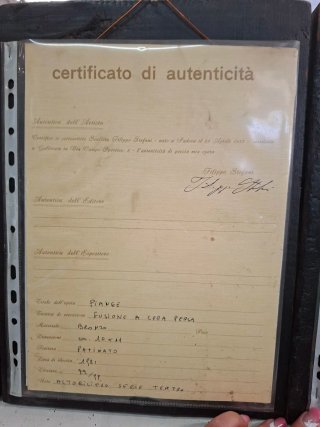 Fusione in bronzo Filippo Stefani
