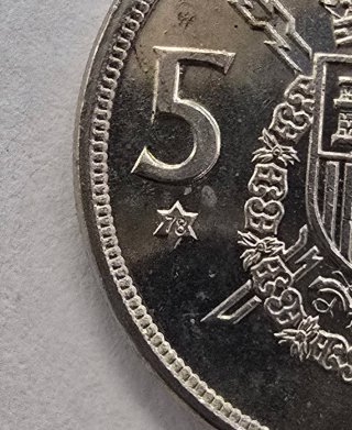 5 Pesetas 1975 Juan Carlos I Rey de España