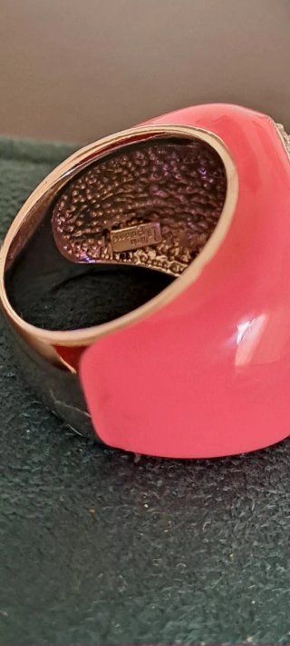 Anello Argento Quarzo Rosa e Viola Misura 17