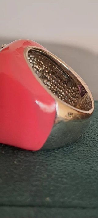 Anello Argento Quarzo Rosa e Viola Misura 17