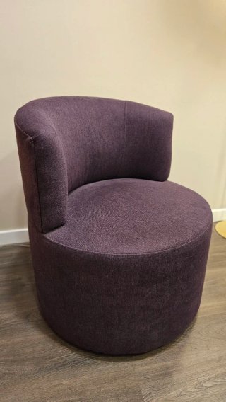2 Sillones circulares FIAKA modelo LOTUS purpura