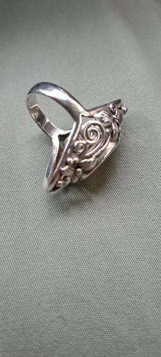 Anello  Argento.925 e madreperla  tg 18
