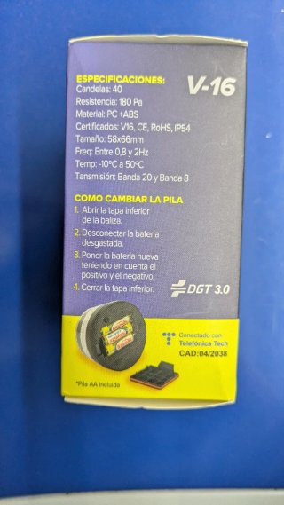 Baliza V16 Conectada DGT + regalo 5L refrigerante