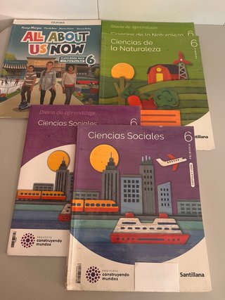 Lote libros de texto 6 primaria Castilla y León