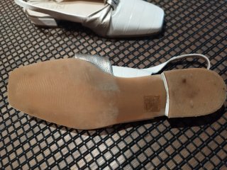 Zapatos DANSI blancos y dorados