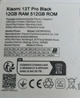 Xiaomi 13T Pro 512GB Nero - Dual