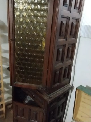 Cristalliera Legno Stile Spagnolo