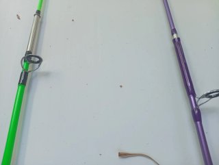4 Cañas de Pescar Barco Kayak con carrete nuevas