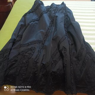 Falda larga Torero negra