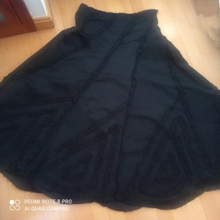 Falda larga Torero negra