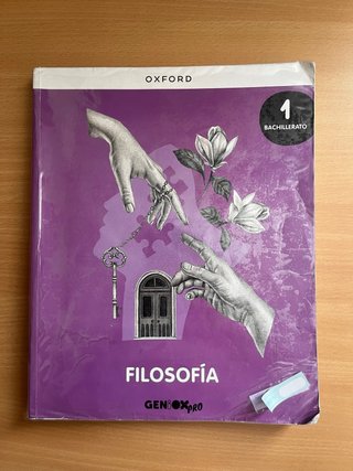 Libro Filosofía 1º Bachillerato oxford