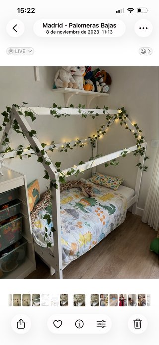 Cama nido blanca estilo casita