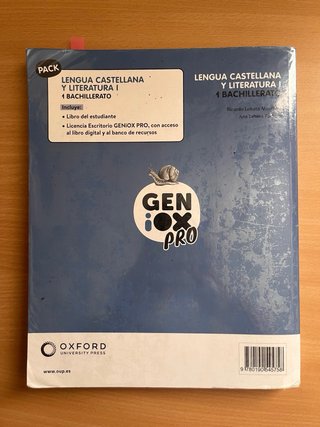 Libro Lengua castellana y literatura I de 1Bach