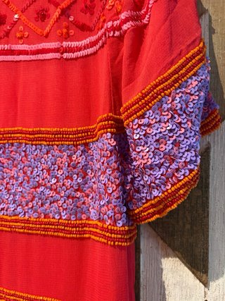 Vestido Antik Batik Bordado Talla M
