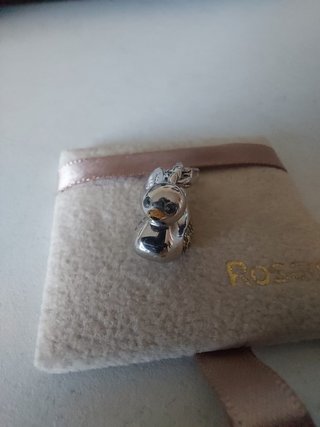 Colgante patito plata Rosato. Excelente estado