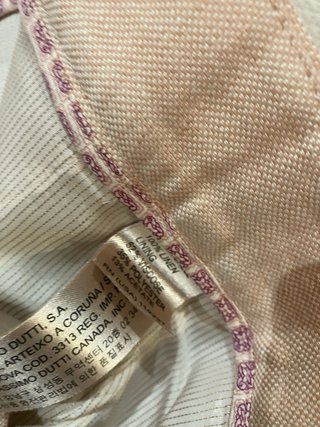 Pantalón lino rosa Massimo Dutti