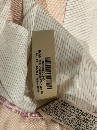 Pantalón lino rosa Massimo Dutti
