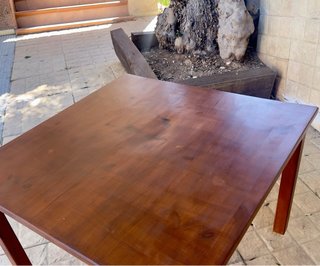 Mesa de centro madera rústica exterior