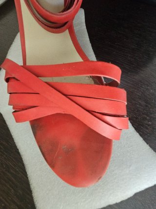 Sandalias Bimba y Lola Talla 39 Rojas
