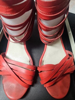 Sandalias Bimba y Lola Talla 39 Rojas