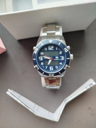 Reloj Marea niño azul y plateado + altavoz