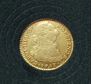 2 Escudos Oro Carlos III 1788 Popayán