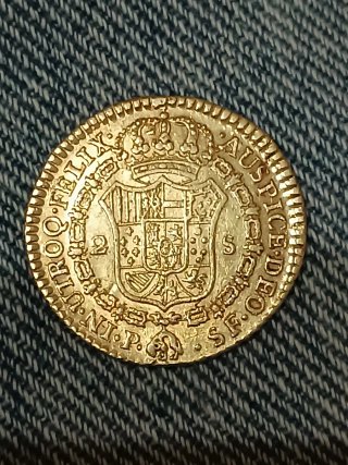 2 Escudos Oro Carlos III 1788 Popayán