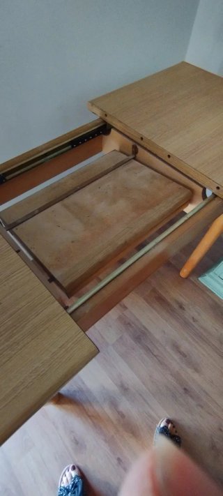 Mesa extensible de madera