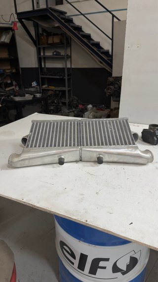 Intercooler doble para biturbo