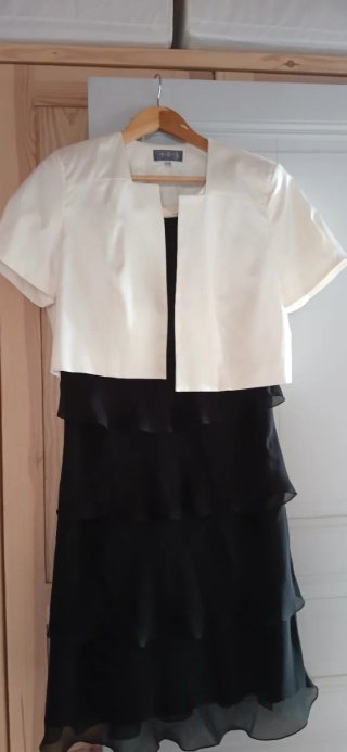 Vestido de gasa negro