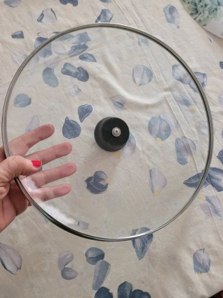 Grande Coperchio Vetro Temperato Acciaio Inox