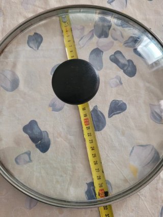 Grande Coperchio Vetro Temperato Acciaio Inox