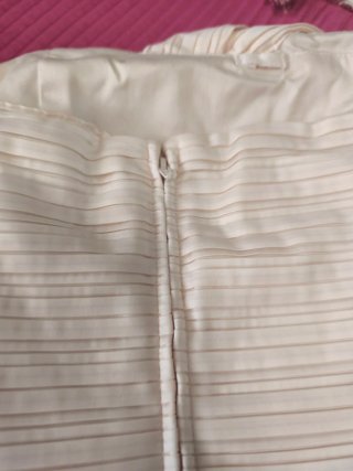 Vestido beige elegante talla M rosa palo