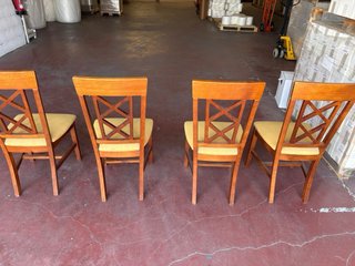 6 sillas de madera pino